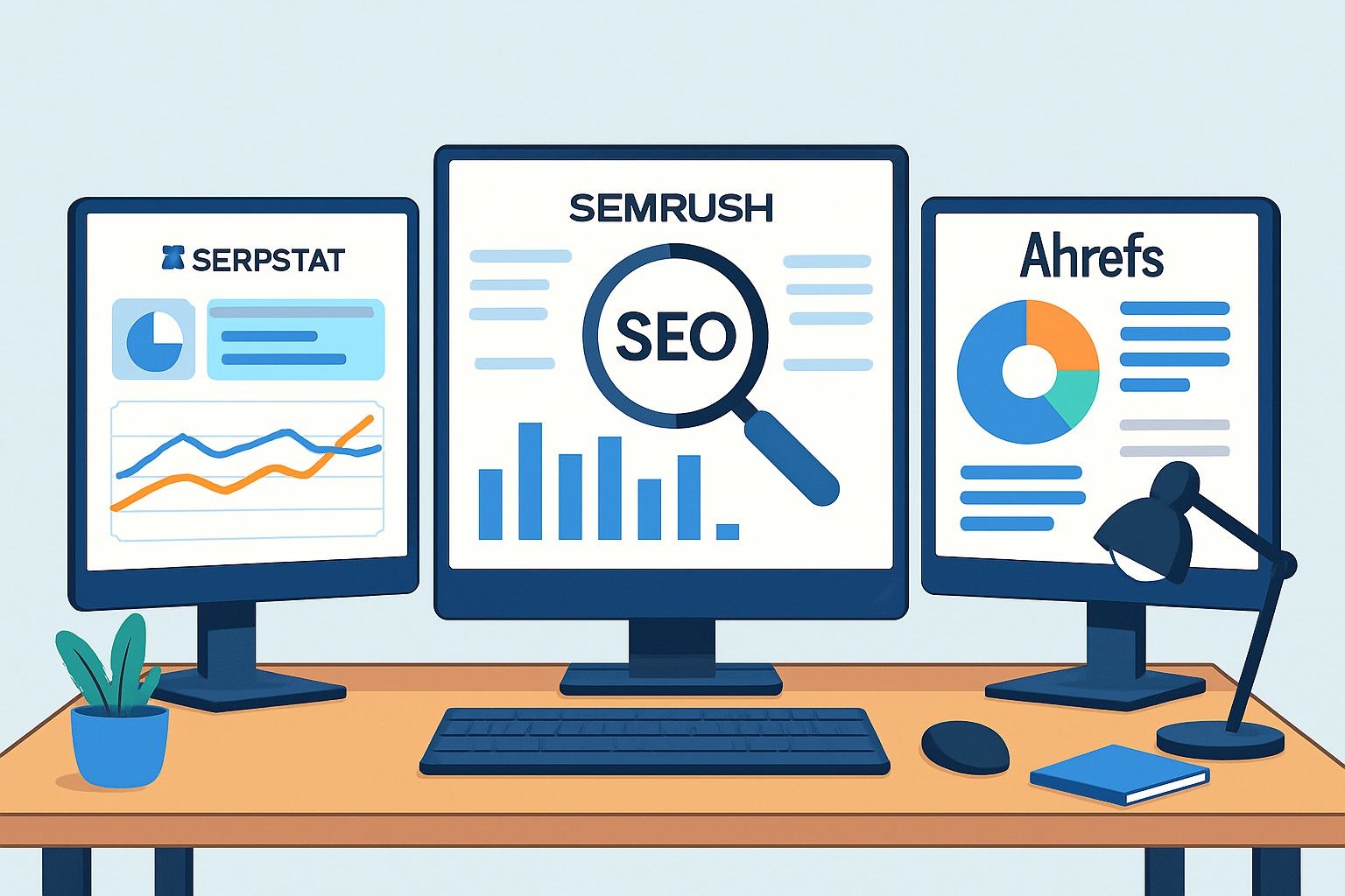 Serpstat vs Semrush vs Ahrefs - Key Featured Compared
