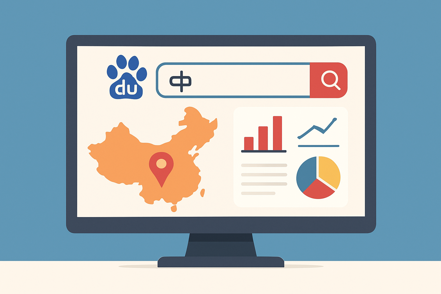 Visual depiction of Baidu
